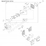 분해도 - B&S675 OHV 과수제초기 엔진 (2022)