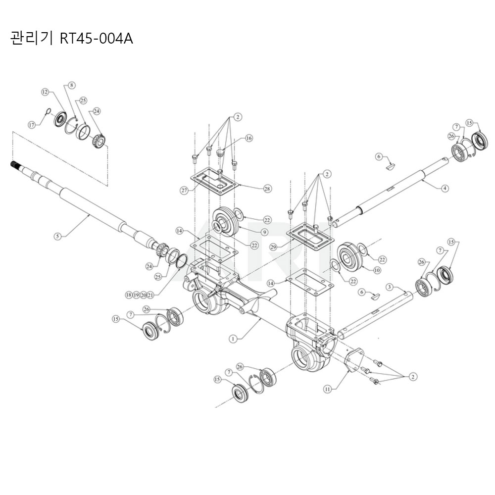 분해도 - 관리기 RT45 (2022)