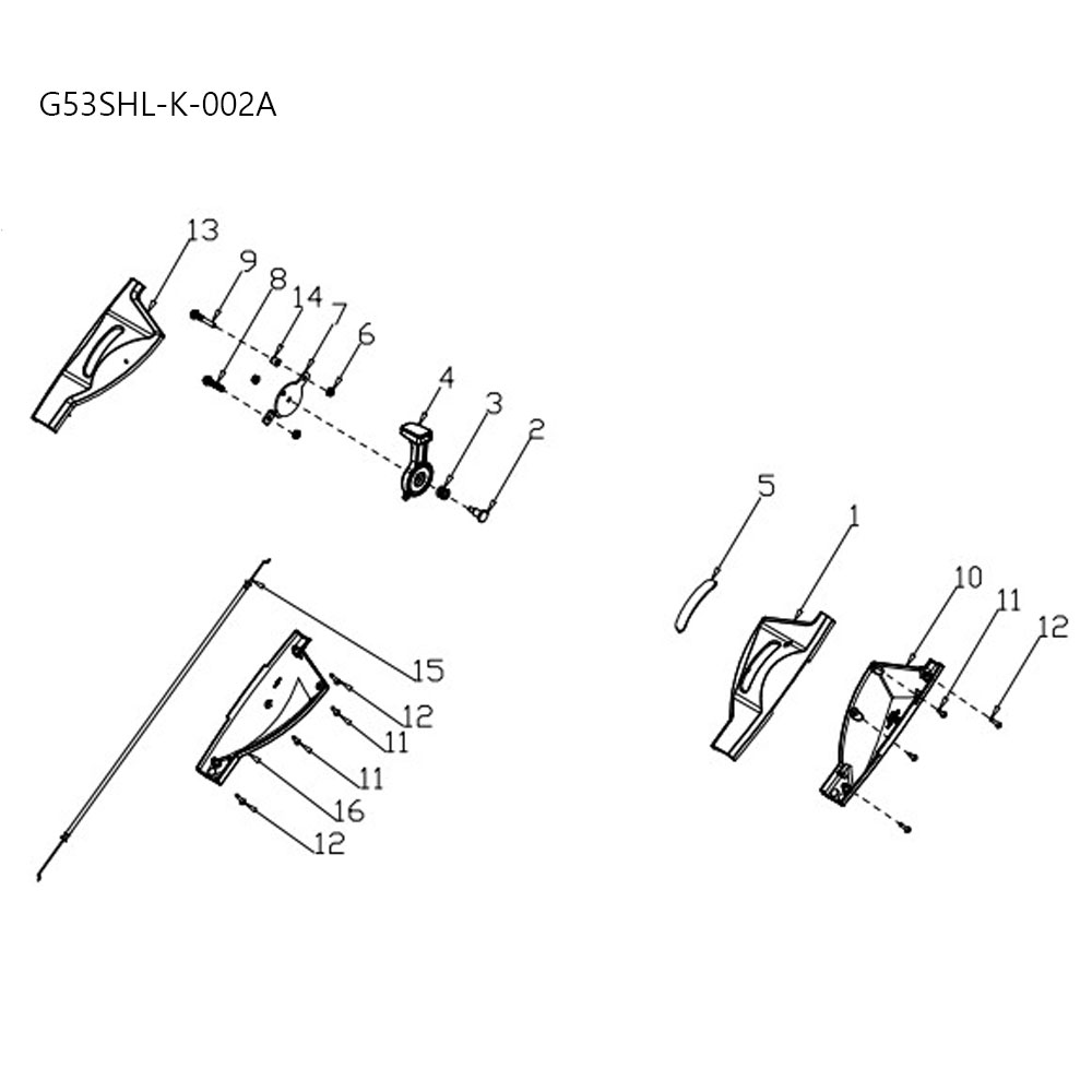 분해도-잔디깍기 G53SHL-K B&S750