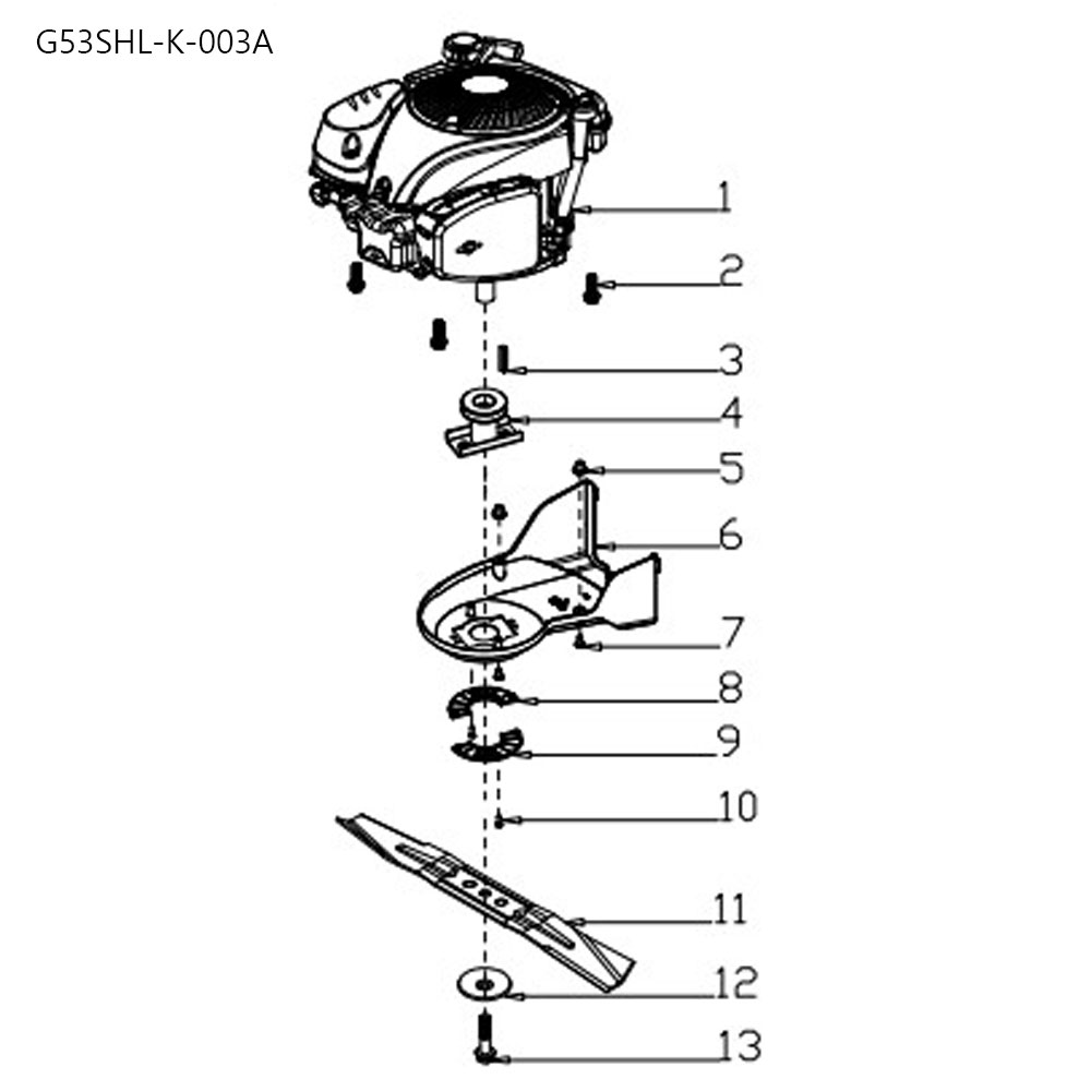 분해도-잔디깍기 G53SHL-K B&S750