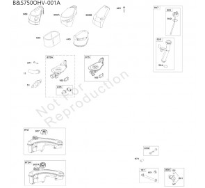 분해도 - B&S750 잔디깍기 엔진 (2022)