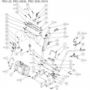 분해도-긴풀제초기 PRO-26, PRO-26EXL, PRO-30XL