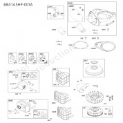 분해도 - B&S14.5HP 긴풀제초기 엔진 (2022)