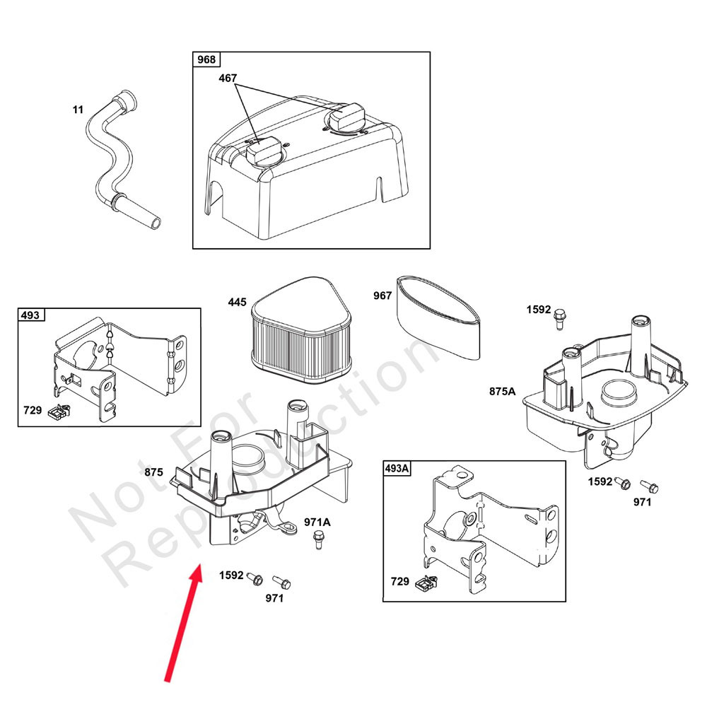 에어필터베이스-B&S875 과수제초기