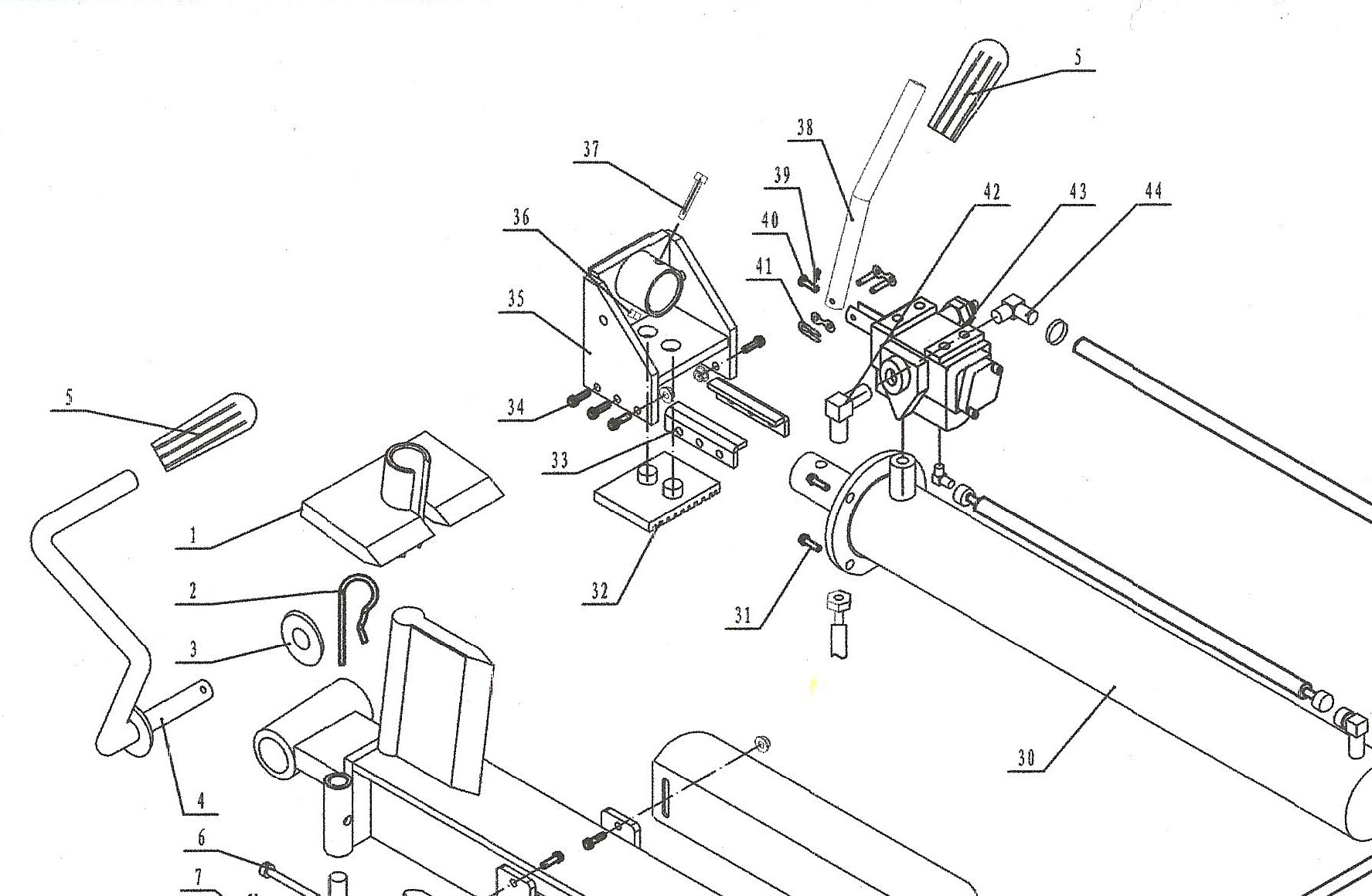 분해도- 유압도끼 코뿔소 KO650-9T (~2025)