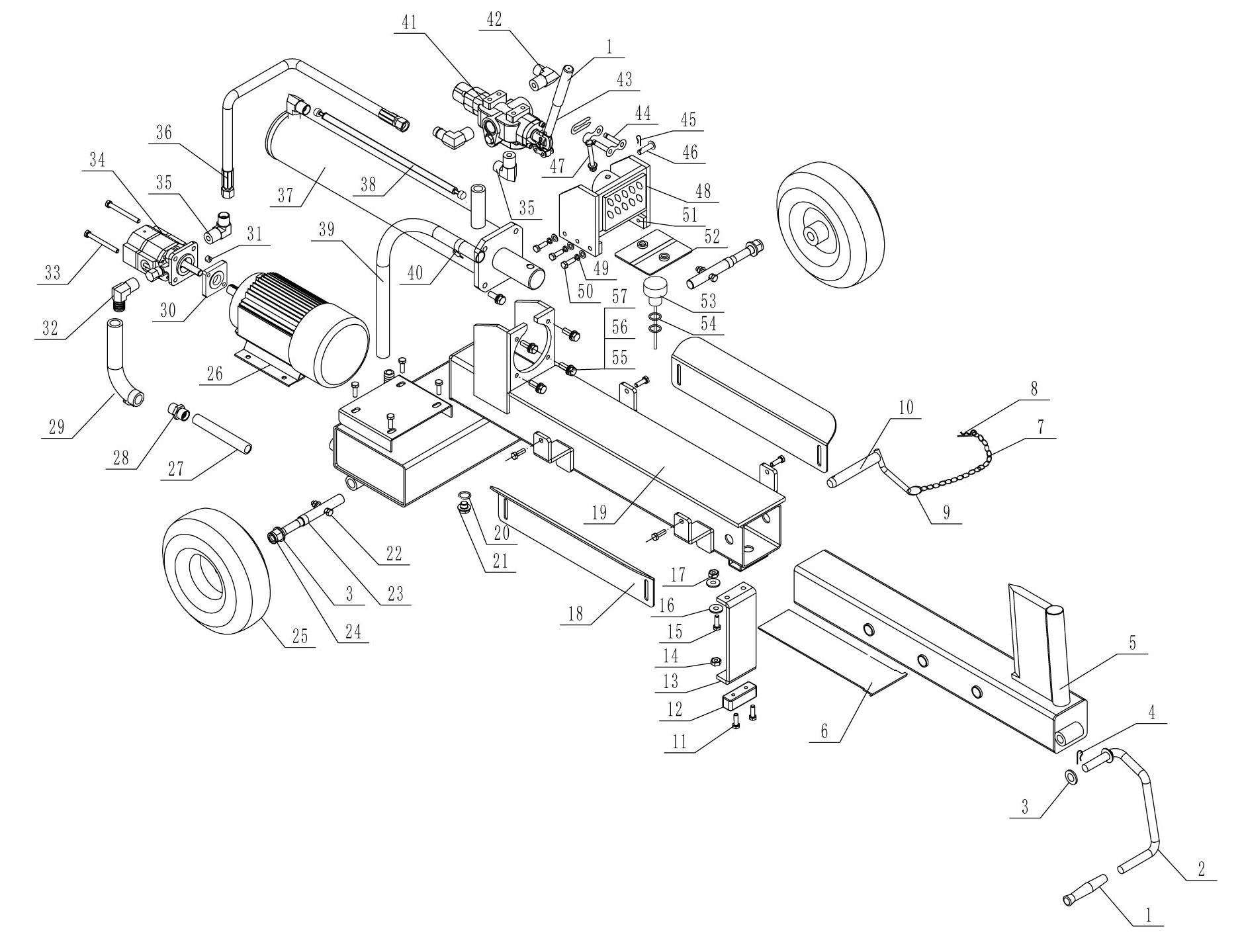 분해도- 코뿔소 유압도끼 S800-KO650-9T (2025~)