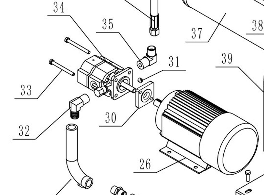 분해도- 코뿔소 유압도끼 S800-KO650-9T (2025~)